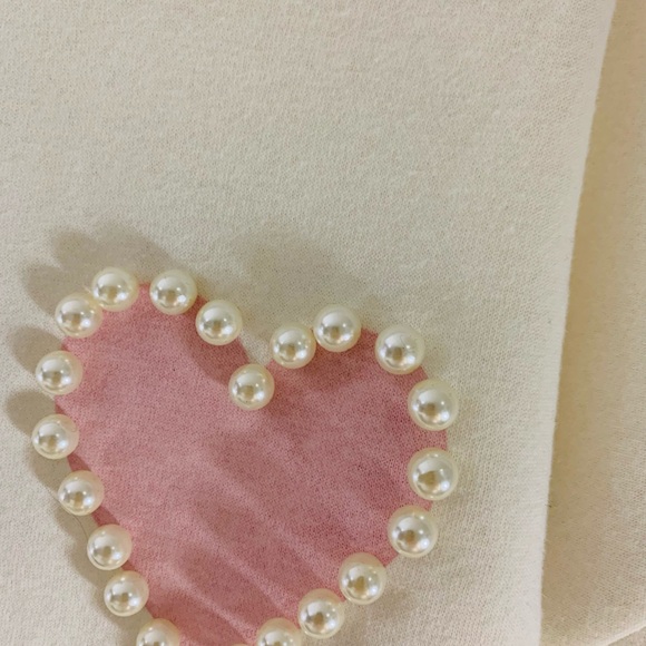 Luxfleece top with hearts - Picture 3 of 6